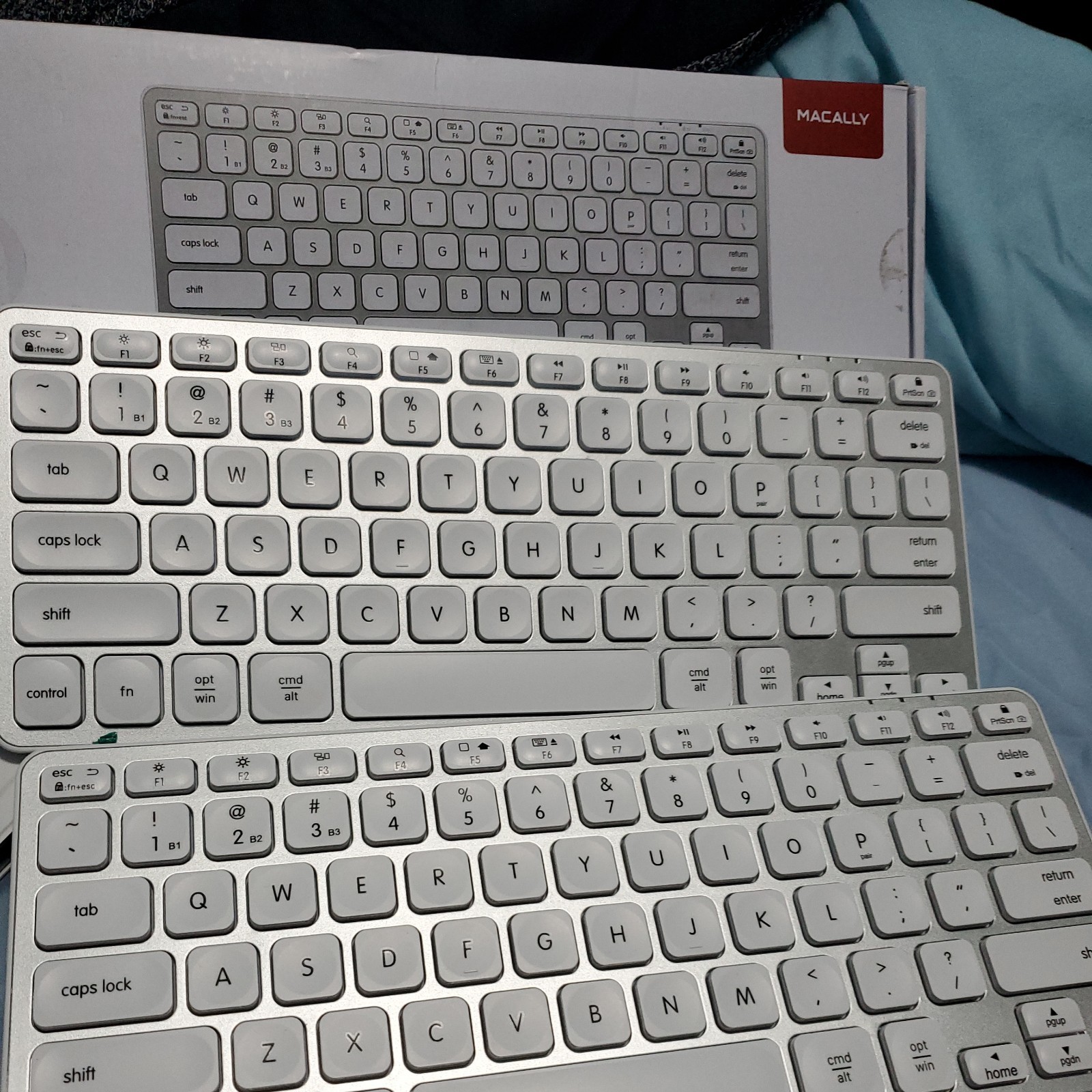 Macally Compact Wireless Bluetooth Keyboard Black - Used Untested