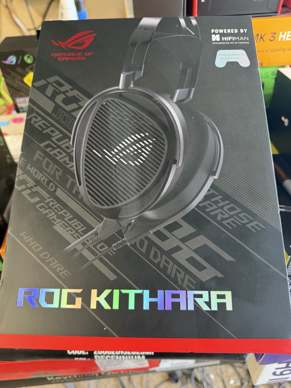 ASUS ROG Kithara Wired Gaming Headset Boom Mic Black