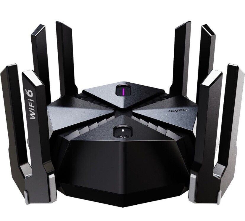 Reyee AX6000 WiFi 6 Router, Wireless 8-Stream Gaming Router, 8 FEMs, 2.5G WAN...