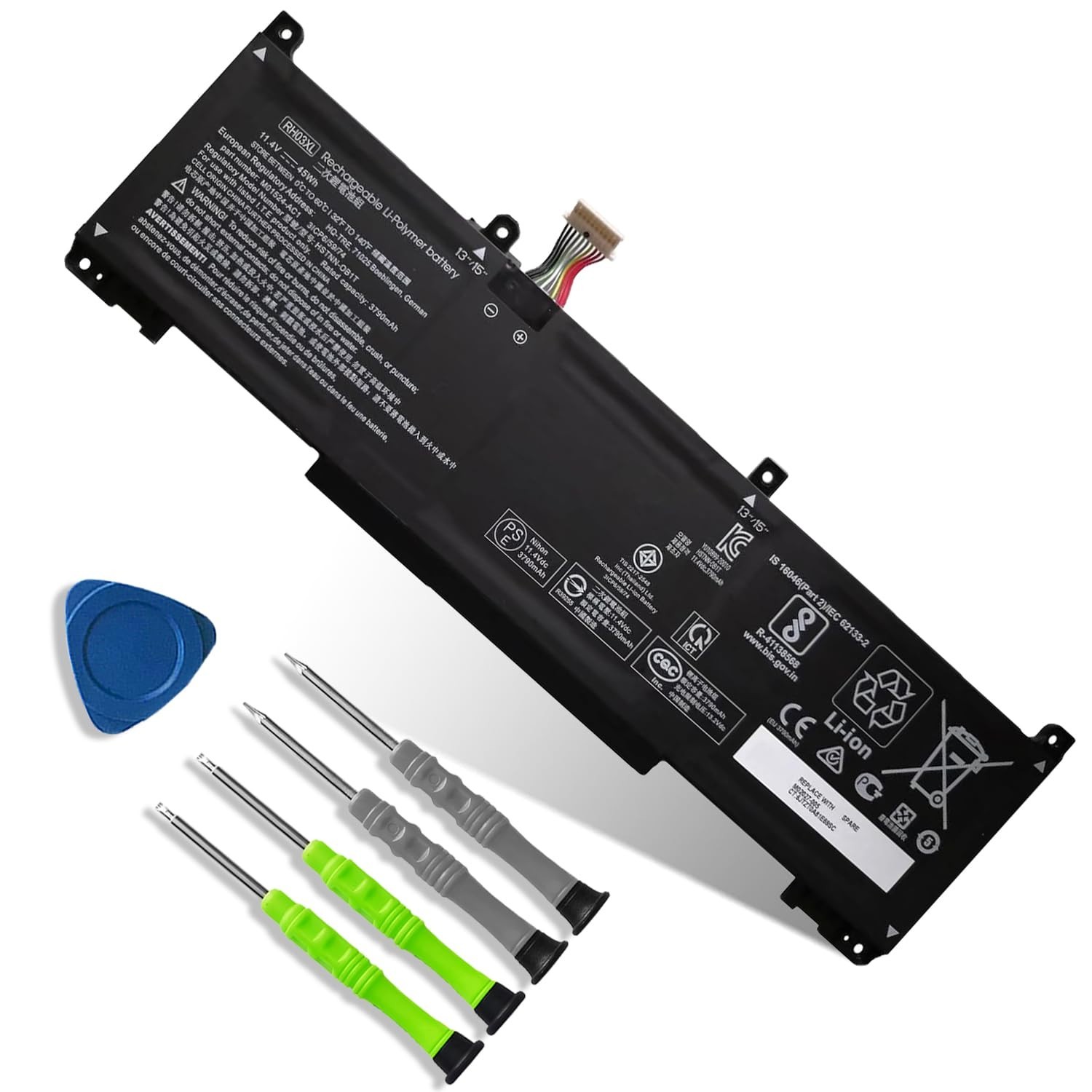 Battery Replacement for HP ProBook EliteBook 45Wh - RH03XL HSTNN-OB1T G8 G9 G10