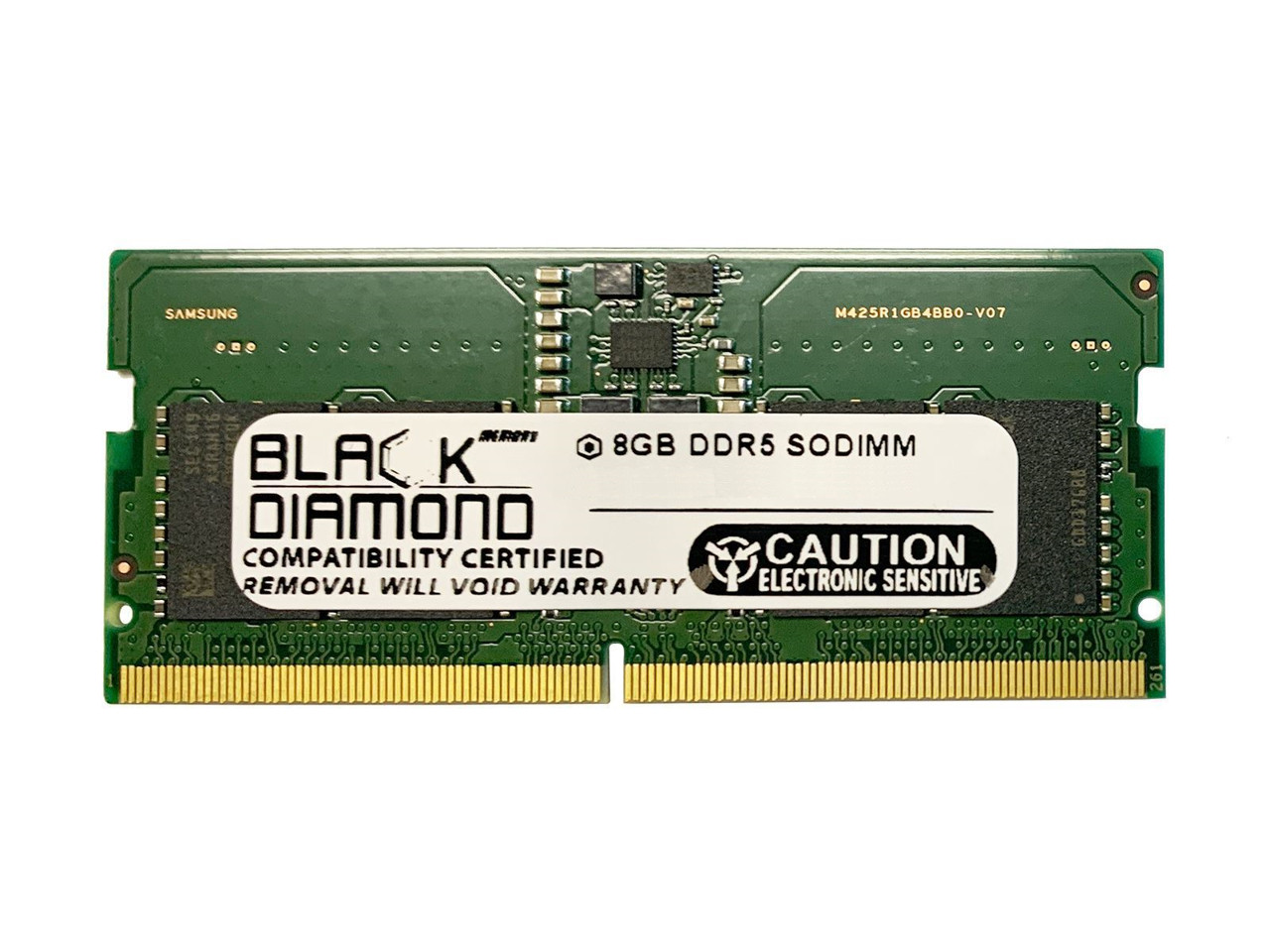 Black Diamond 8GB DDR5 5200 SODIMM Memory 262-Pin (1Rx8)  BD8G5200MCN28