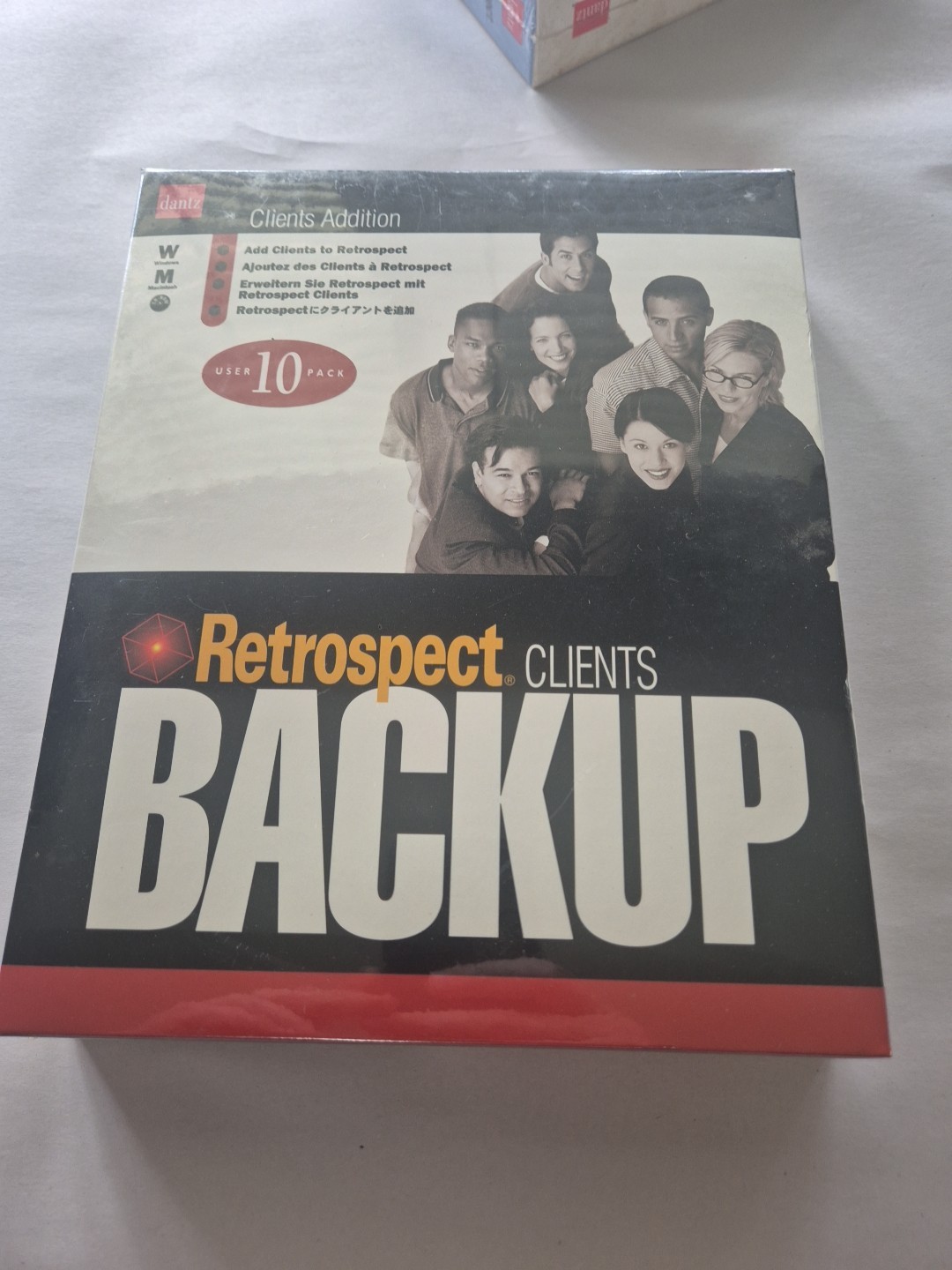 Dantz Retrospect Clients Backup 10-Pack Clients Addition (1999, Sealed Box)