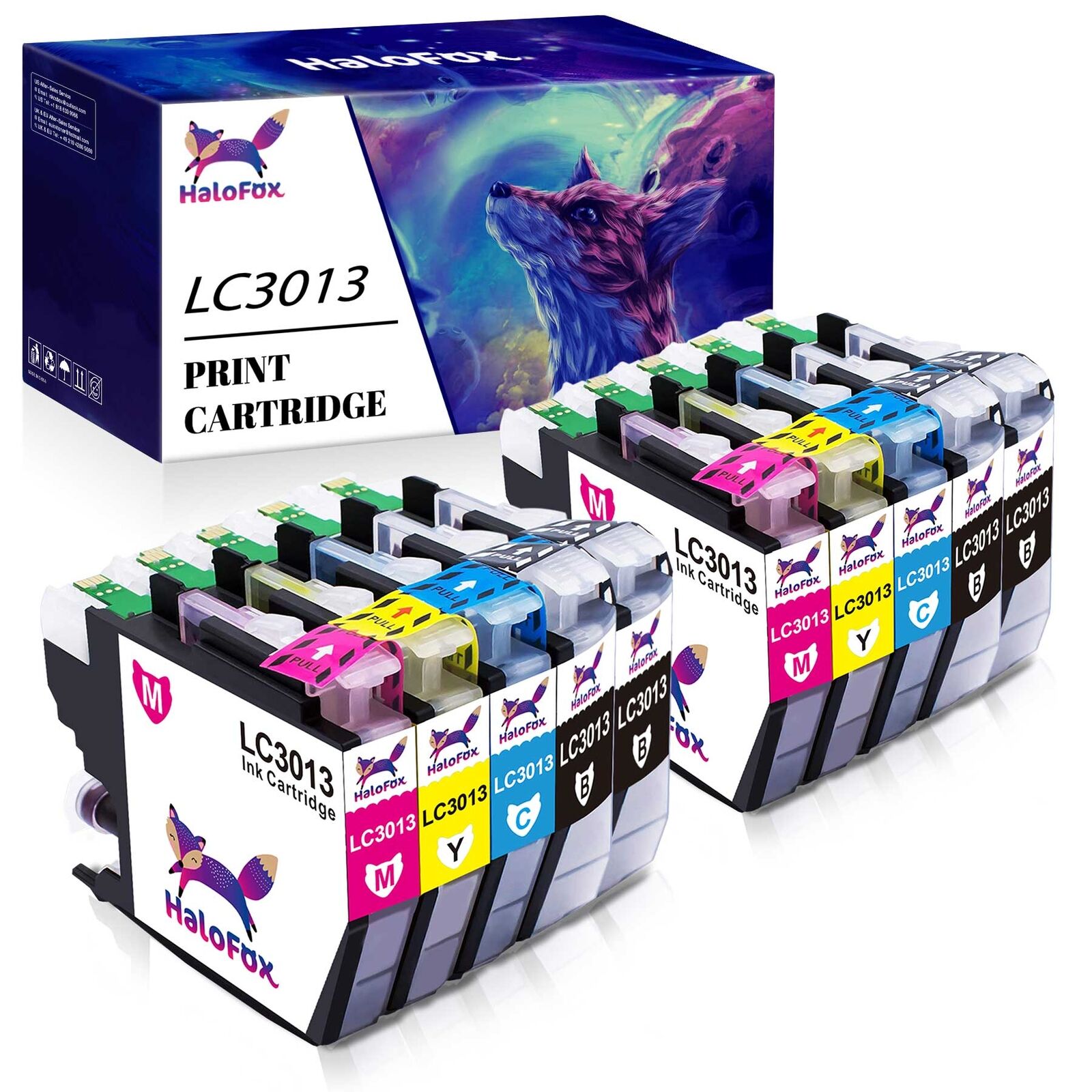 10x Ink Cartridge for Brother LC3013 LC3011 MFC-J491DW J497DW MFC-J690DW Printer