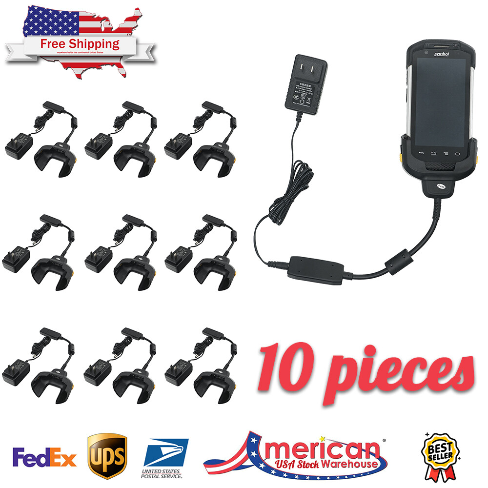 10pcs Charging Cable Cup (CHG-TC7X-CBL1-01) For Zebra TC70 TC75 Mobile charger