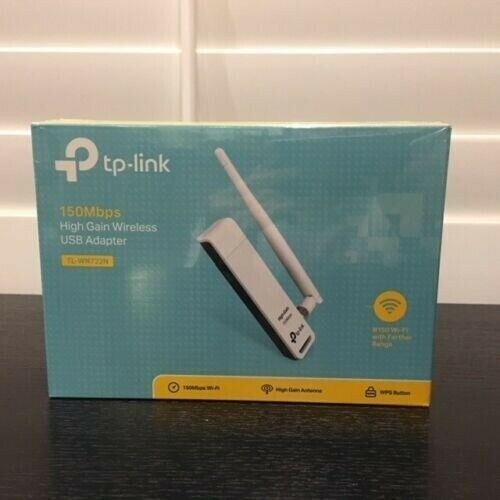 BRAND NEW--TP-Link TL-WN722N (Ver 3.2) 150Mbps High Gain Wireless USB Adapter