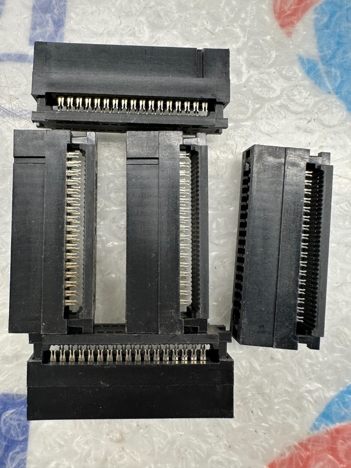 5PCS 34 Pin Card Edge Female IDC Connector for 2.54mm Pitch Flat Ribbon Cable