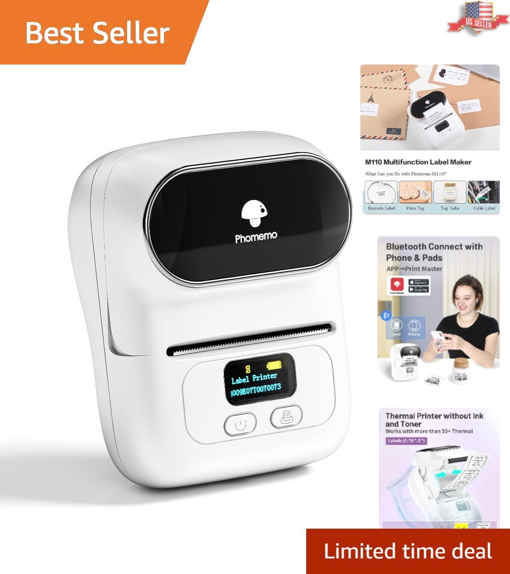 Portable Bluetooth Thermal Label Printer - Efficient Printing Solution