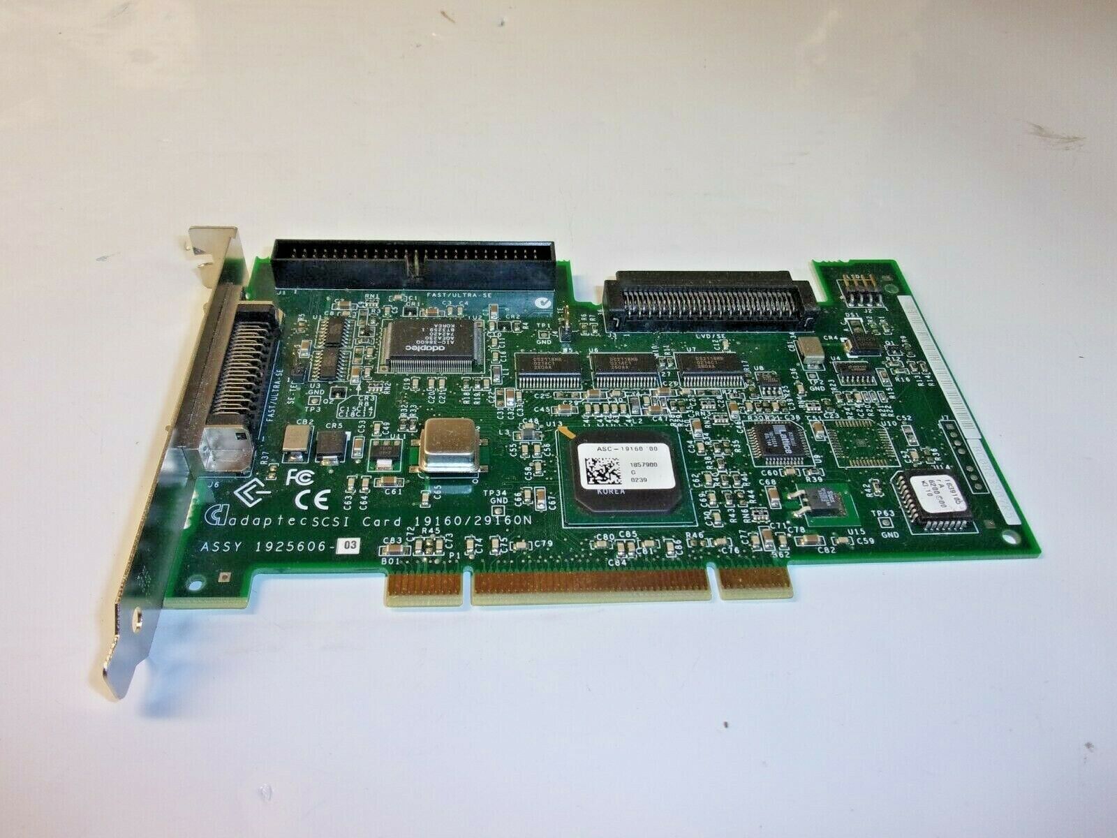 Adaptec ASSY1925606-01 SCSI INTERFACE CARD CONTROLLER 19160\29160N DELL