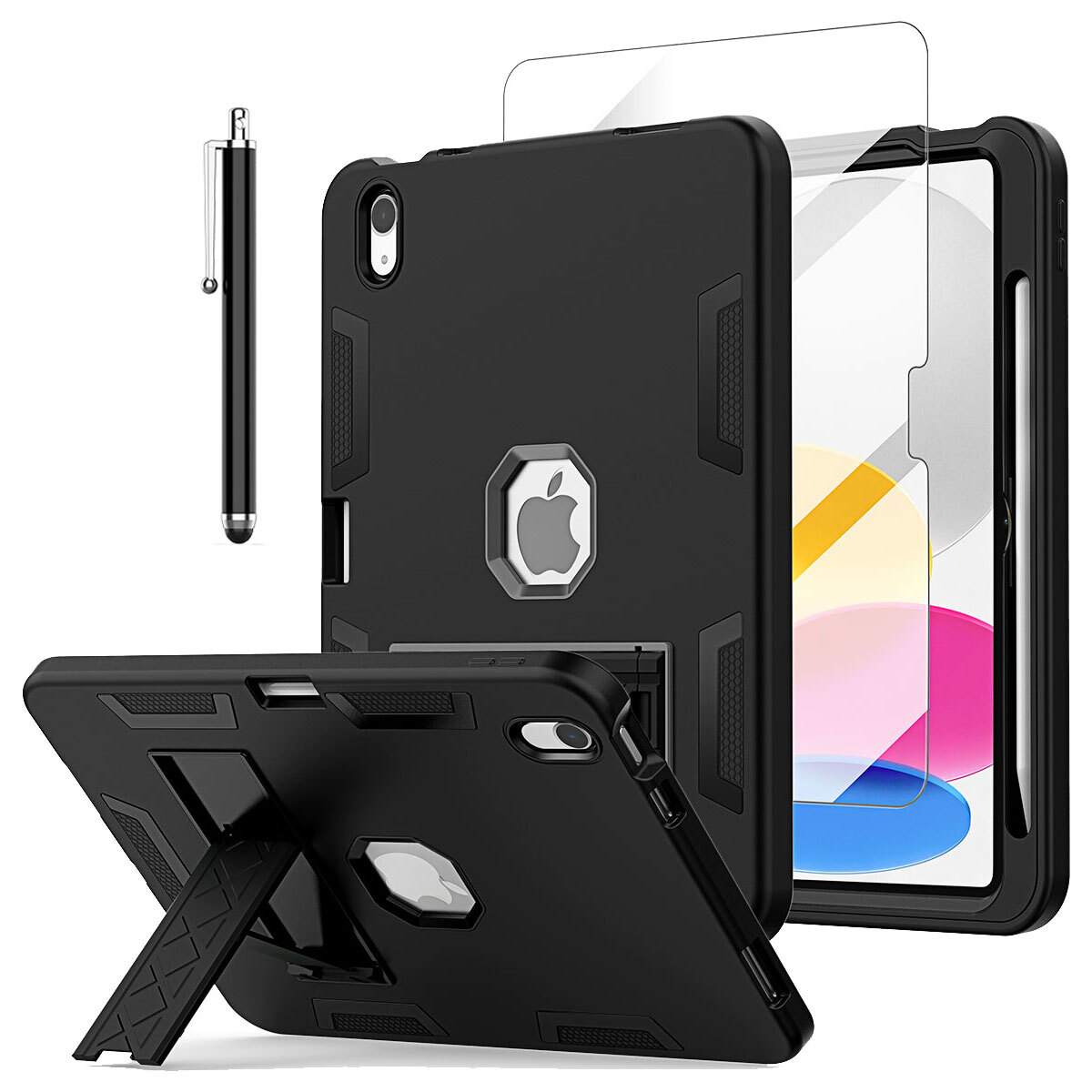 For Apple iPad 10th Gen/iPad (A16) Case Heavy Duty Shockproof Rugged Stand Cover