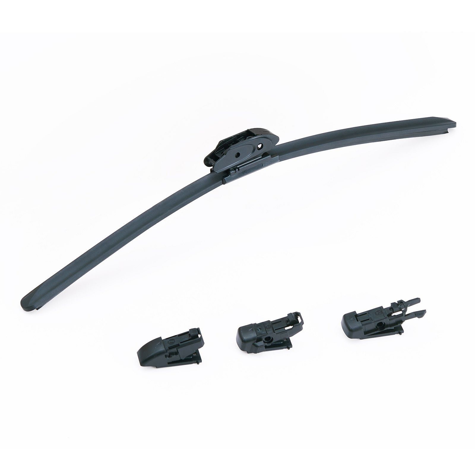 24" Rubber Wiper Blades, 61 cm Universal Replacement Wind Shield Wiper, Low Noi
