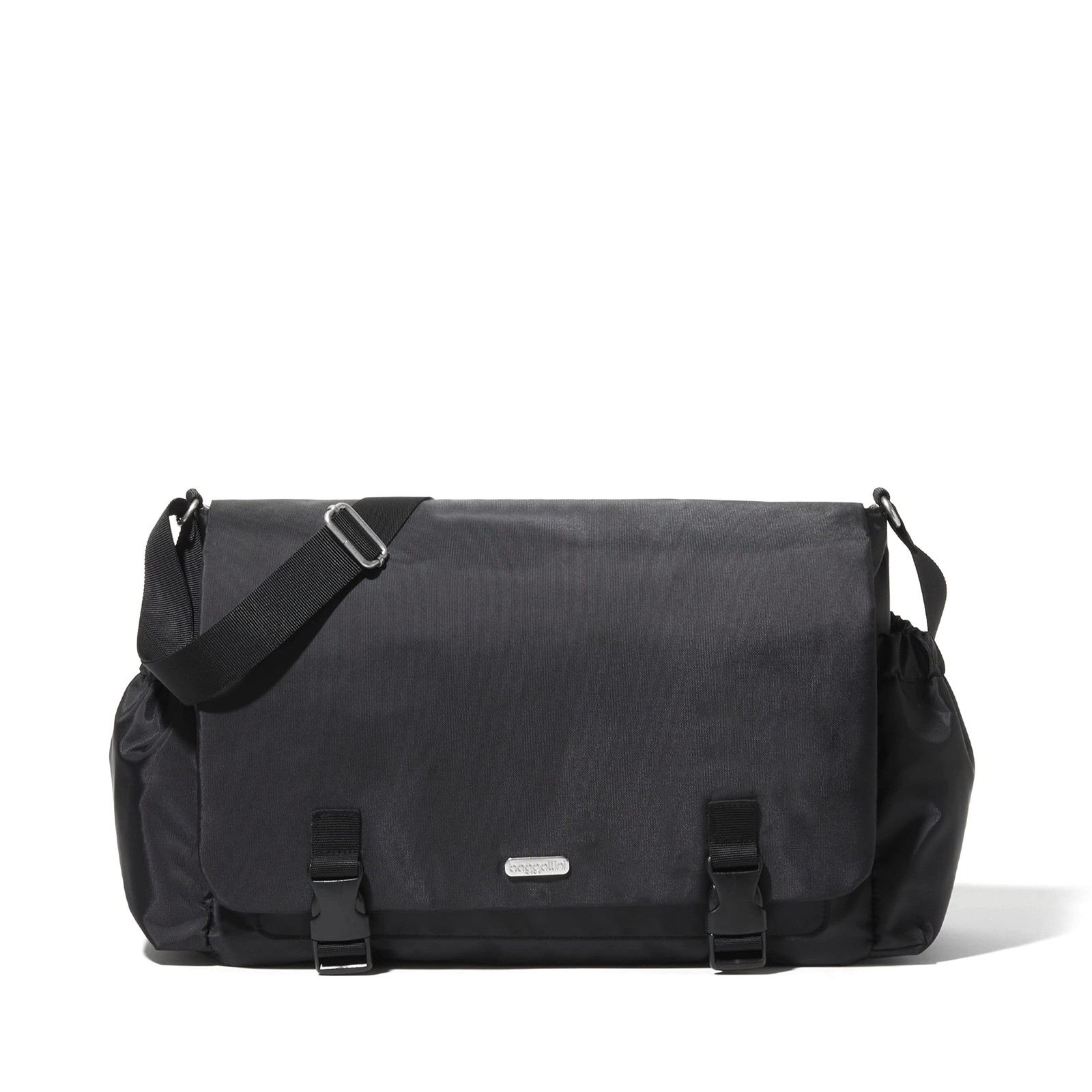Baggallini Womens Essential Laptop Messenger Black Eme818