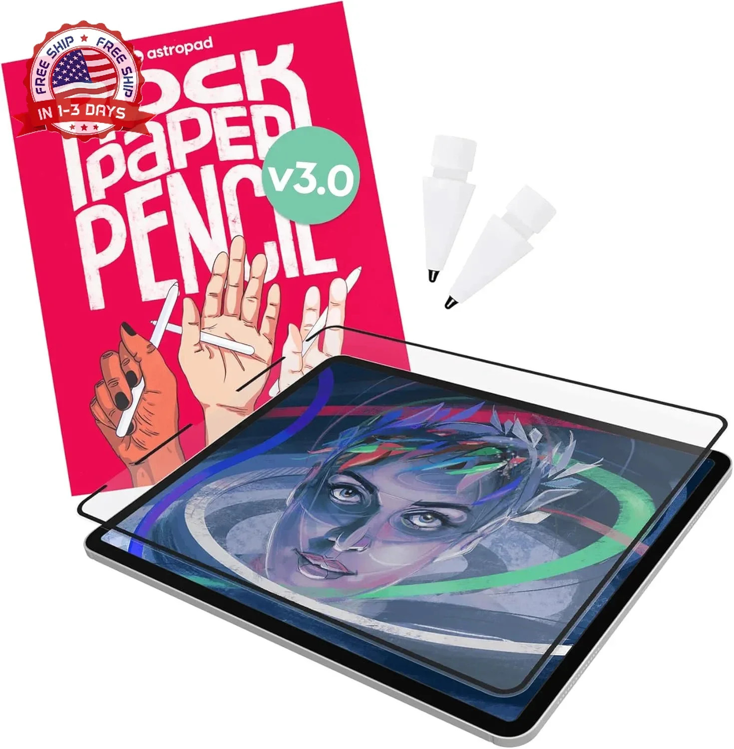 Rock Paper Pencil v3.0 - Paper Screen Protector for iPad Air 11-in (M2/
