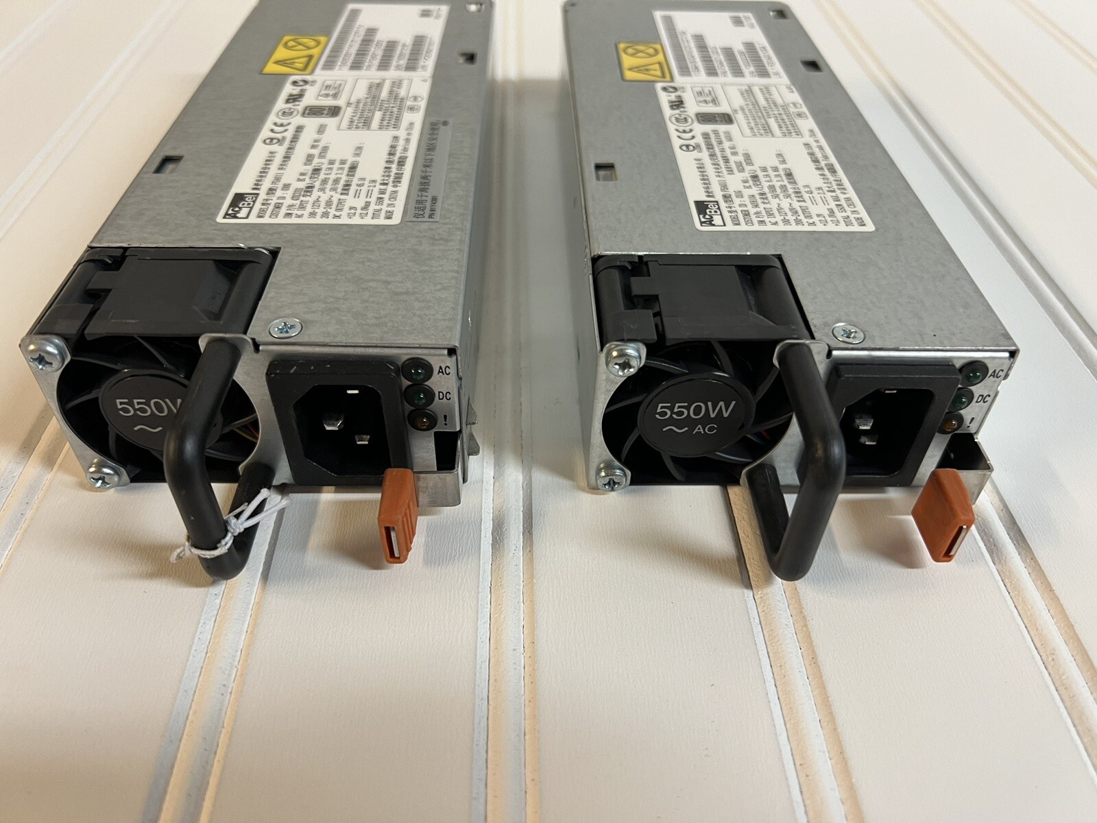 (2) ACBEL POWER SUPPLY 550W 80 PLUS PLATINUM FOR IBM X3630 - FSA011-031G