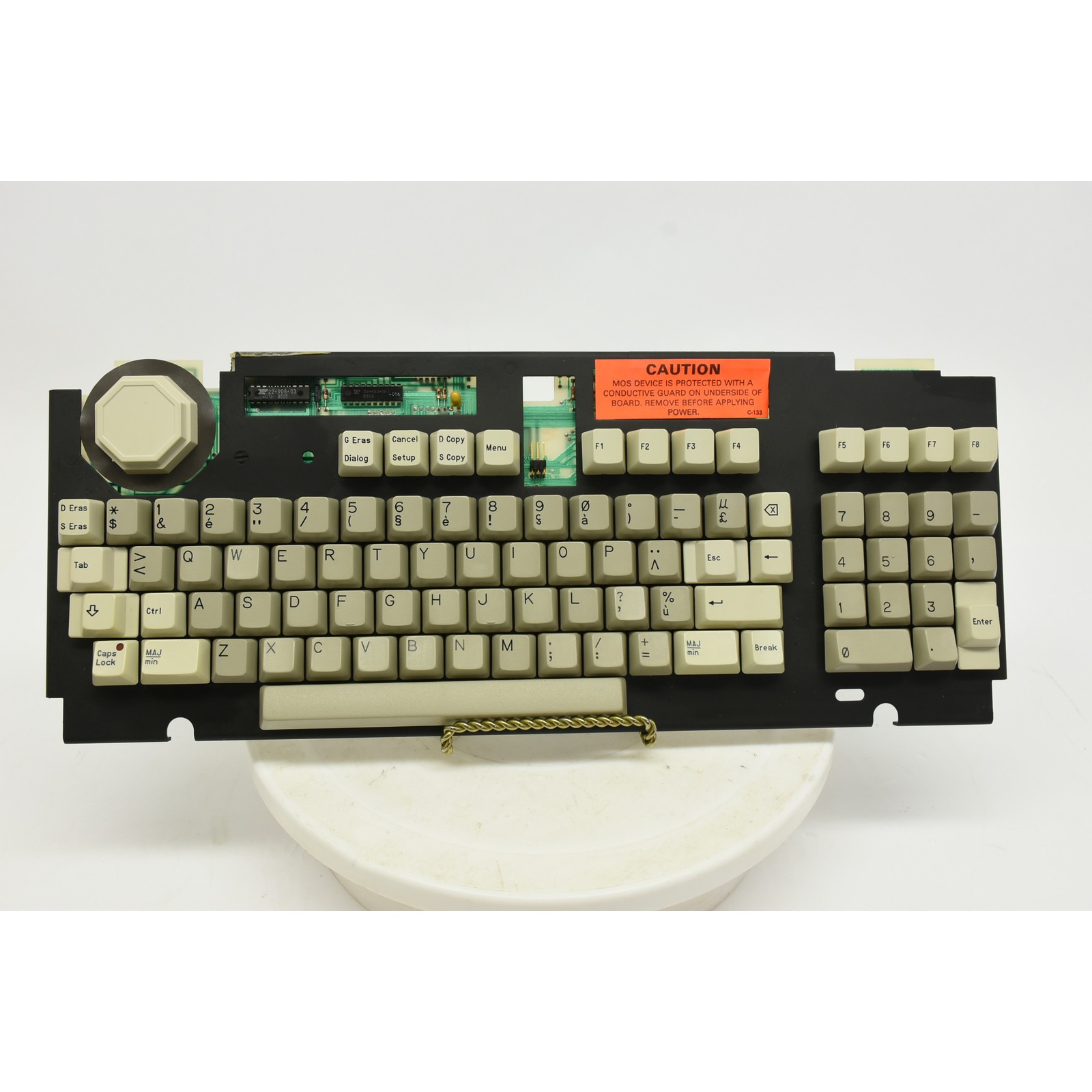Vintage Key Tronic Terminal Keyboard PCB 206D A65-02518-009 Clicky W/ Joystick