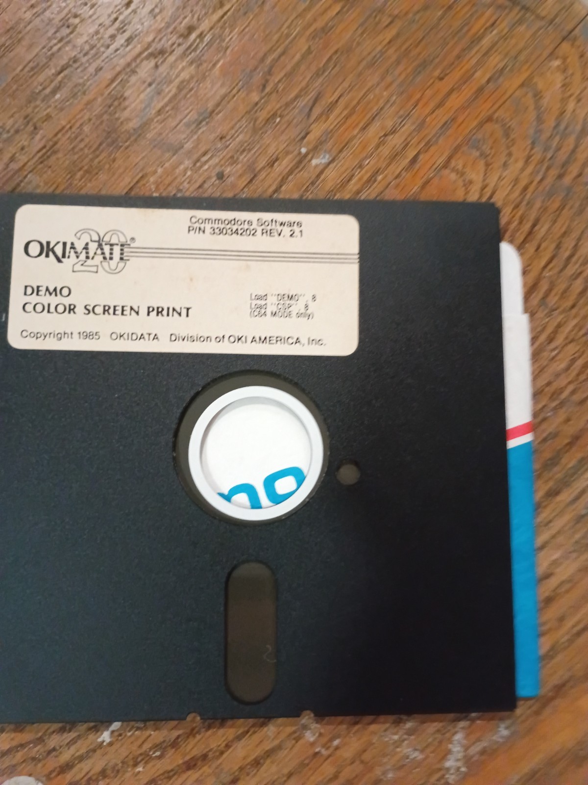 ITHistory (1985) Commodore Software:  OKIMATE 20 Rev 2.1 Demo Color Screen Print