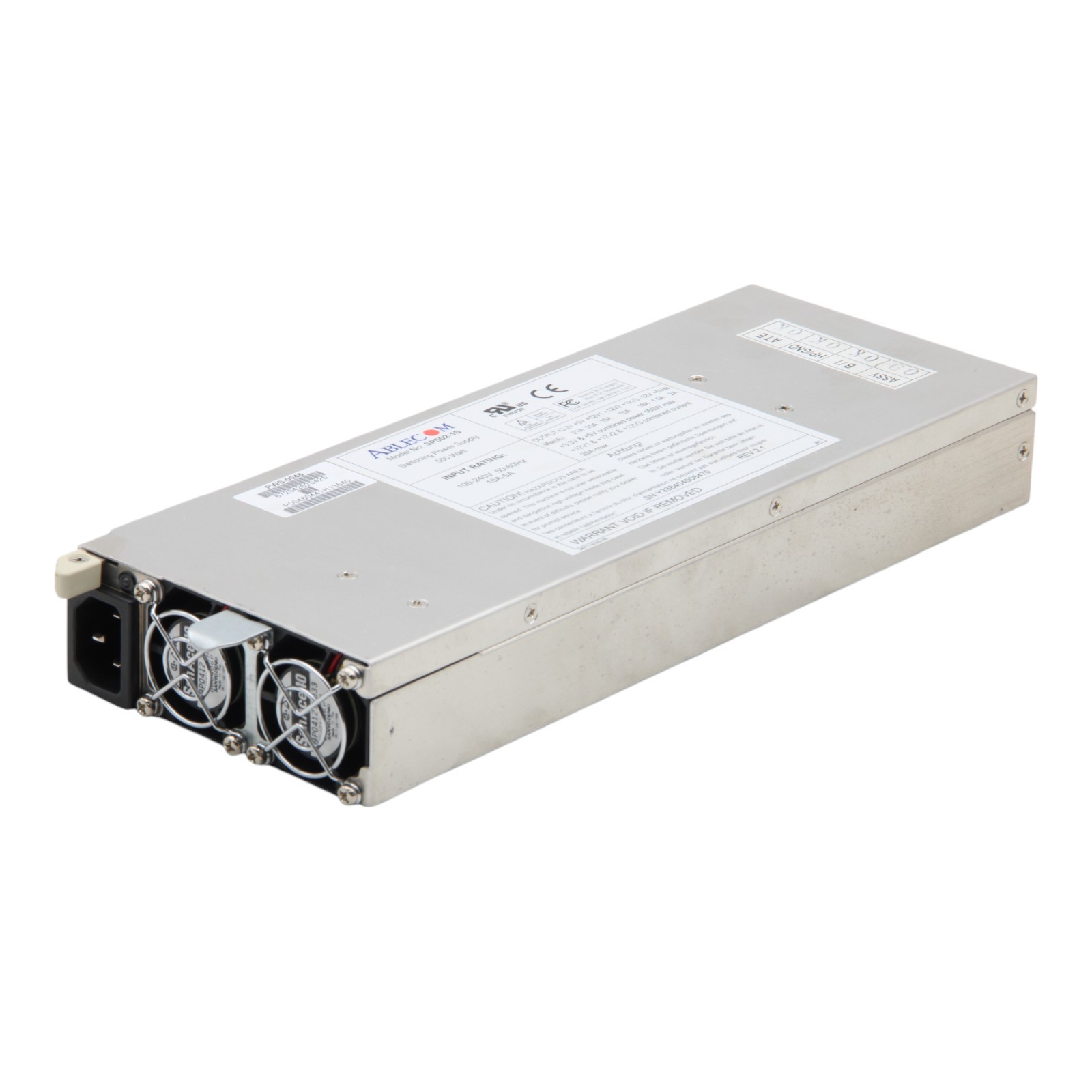 Ablecom SP502-1S PWS-0048 500W Redundant PSU Power Supply PSU