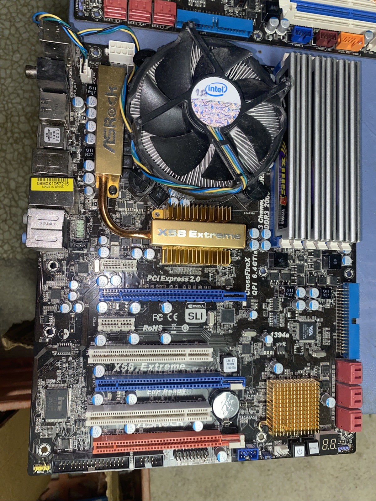 Tested ✅ASRock X58 Extreme LGA1366 Motherboard CPU Combo I7 950 12gb Corsair RAM