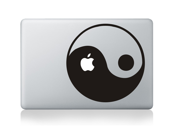 Yin Yang Macbook Sticker Viny Decal for Macbook Air/Pro/Retina 13"15"17"
