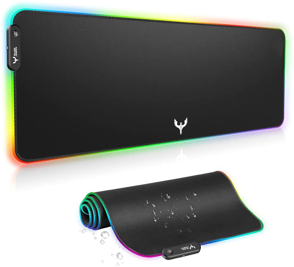 Bladehawks Extra Large RGB Gaming Mouse Pad-14 Light Modes, Extended Soft LED Mo