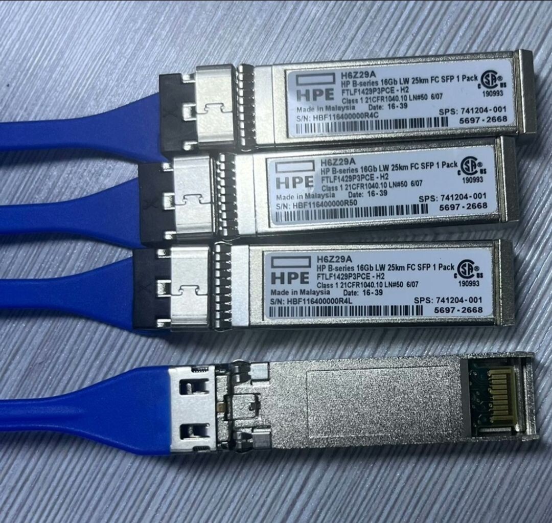 1PC HPE FTLF1429P3PCE-H2 16GB Fibre Channel 25KM 1310nm SFP Transceiver H6Z29A