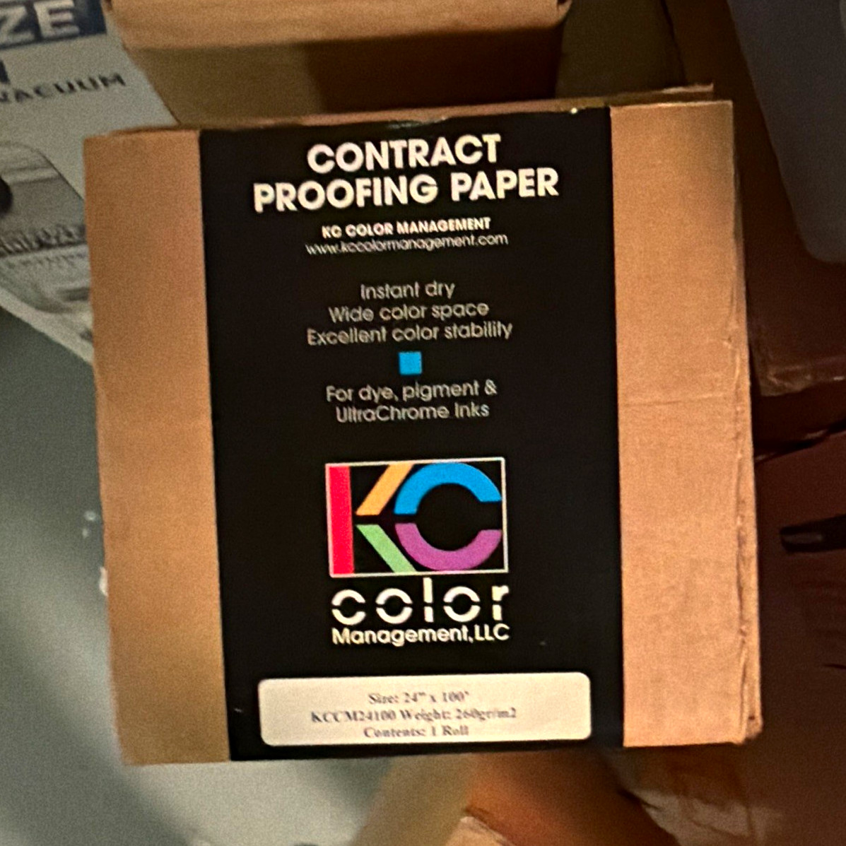 Commercial Proofing Paper Matte 24in x 100ft 206gsm White for Epson 7000 printer