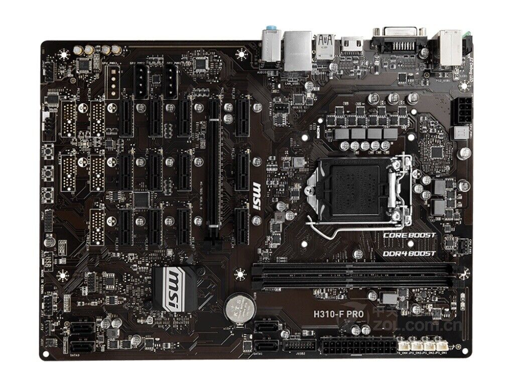 MSI H310-F PRO Intel H310 DDR4 LGA 1151 ATX Motherboard