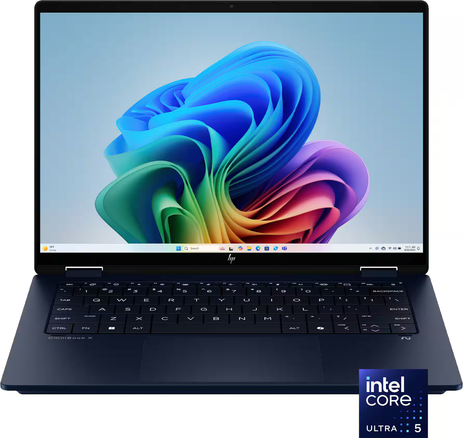 HP - OmniBook X Flip 2-in-1 - 14" 2K Touchscreen Laptop - Intel Core Ultra 5 ...