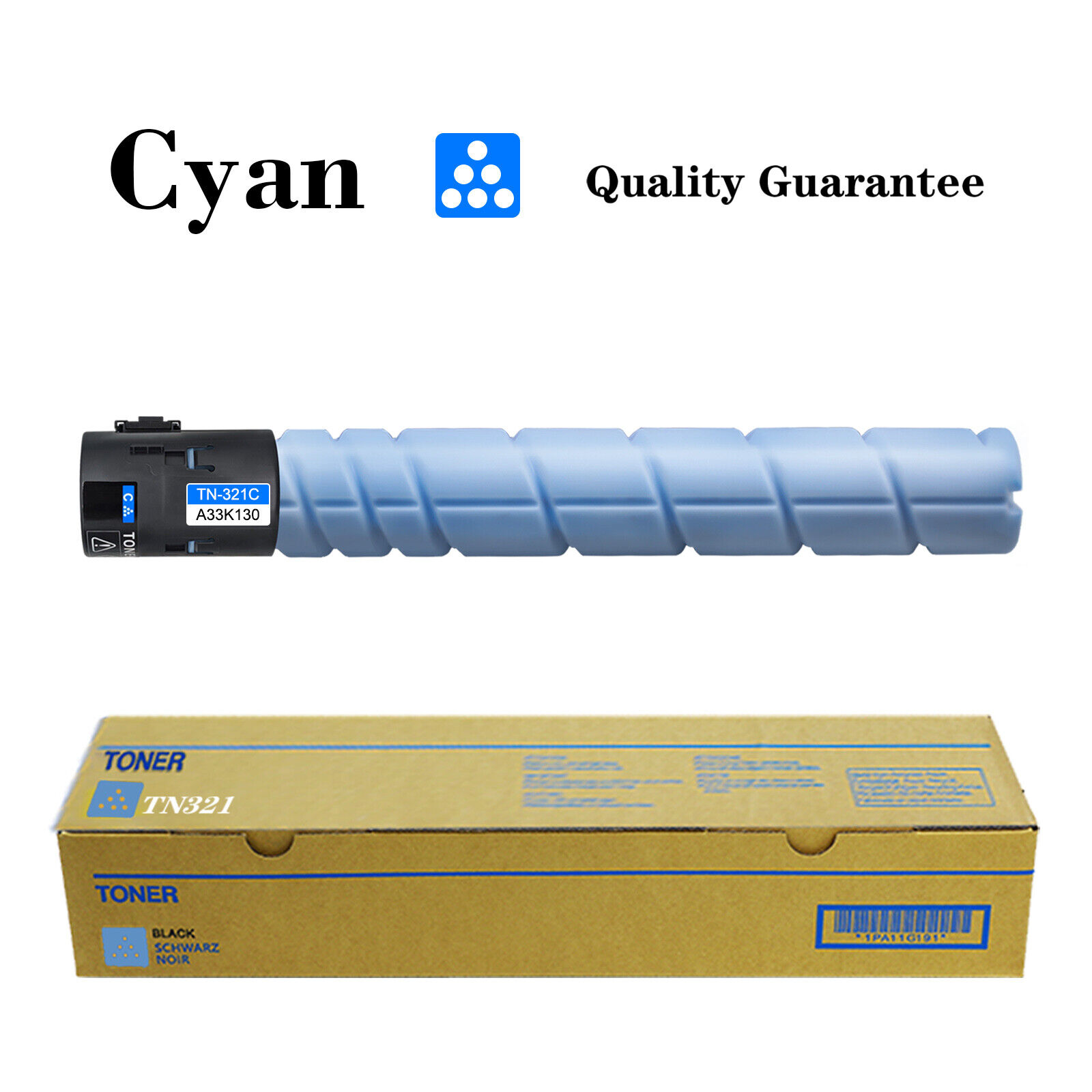 TN-321C Cyan Compatible Toner Cartridge for Konica Minolta (Cyan,1 Pack)