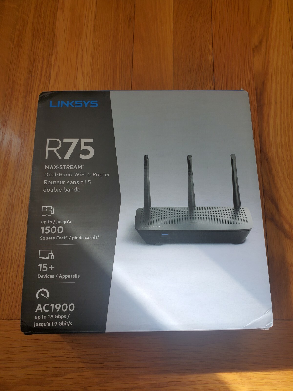 Linksys R75 AC1900 Max-Stream Dual-Band WiFi 5 Router EA7500 - Brand New