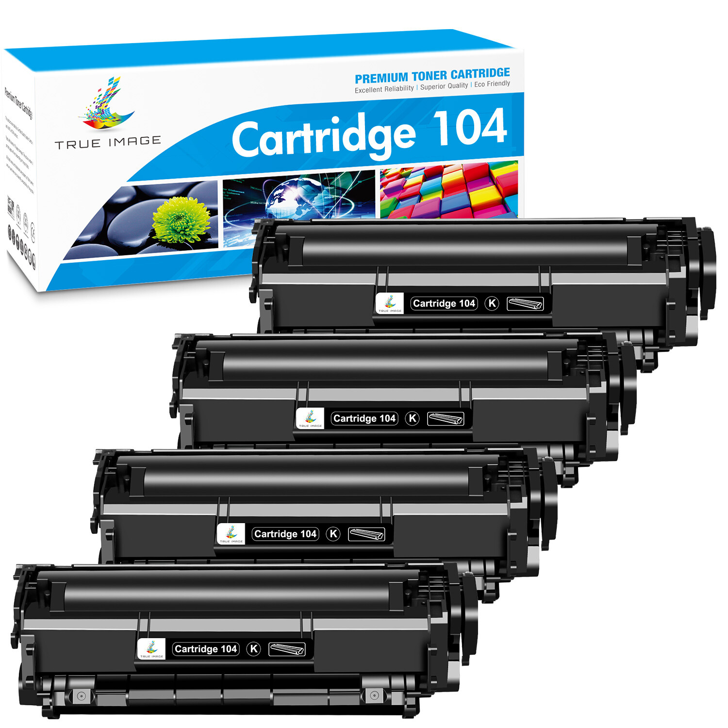4PK For Canon 104 FX9 FX10 Toner Cartridge ImageClass MF4150 MF4350D D420 D480