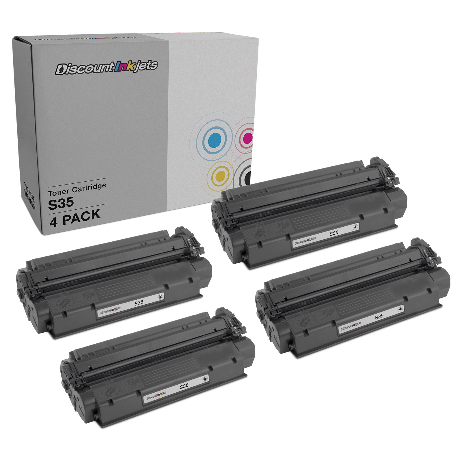 4pk S35 Toner Cartridge for Canon Image Class D320 D340 D383 Printers 7833A001AA