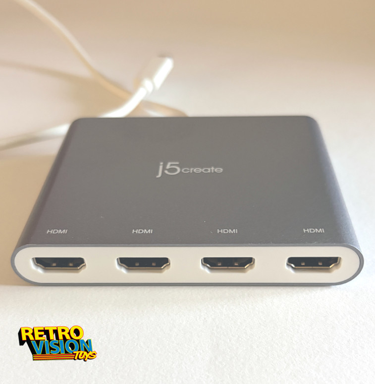 J5 Create USB-C to 4 Port HDMI Multi-Monitor Adapter Splitter, JCA366 NOT TESTED