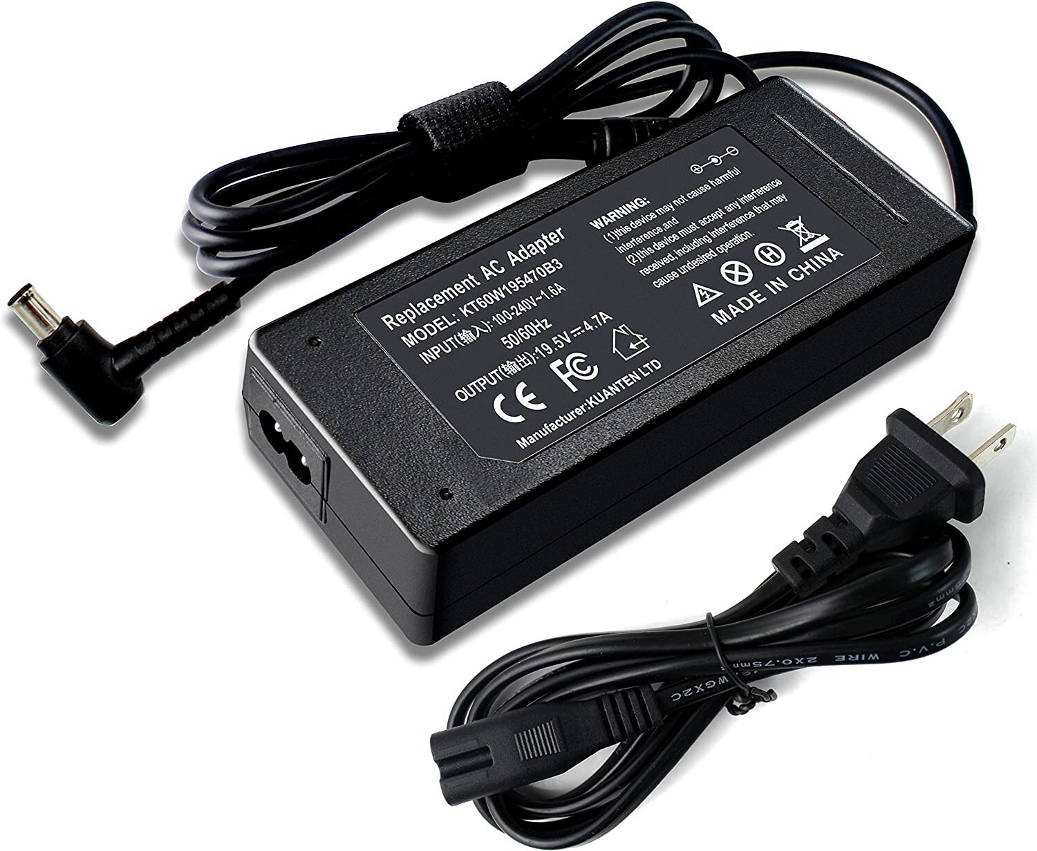 AC Adapter Charger For Sony VAIO VPCEA33FX, VPCEA3AFX, VPCEB33FM/BJ