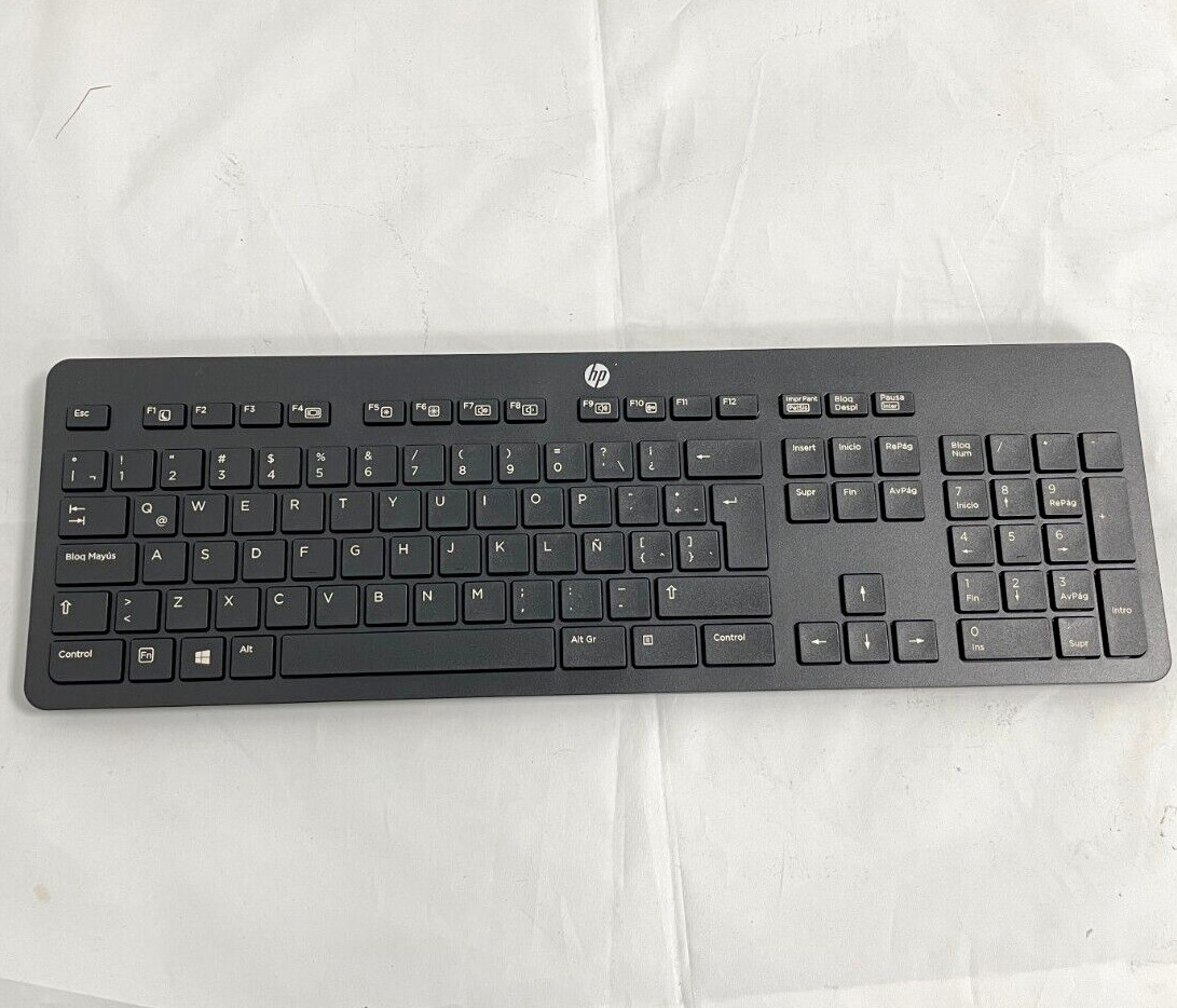 HP Wireless Slim Black ***LATIN Keyboard*** and MOUSE (MODEL SK-2064 ) LOT OF 16