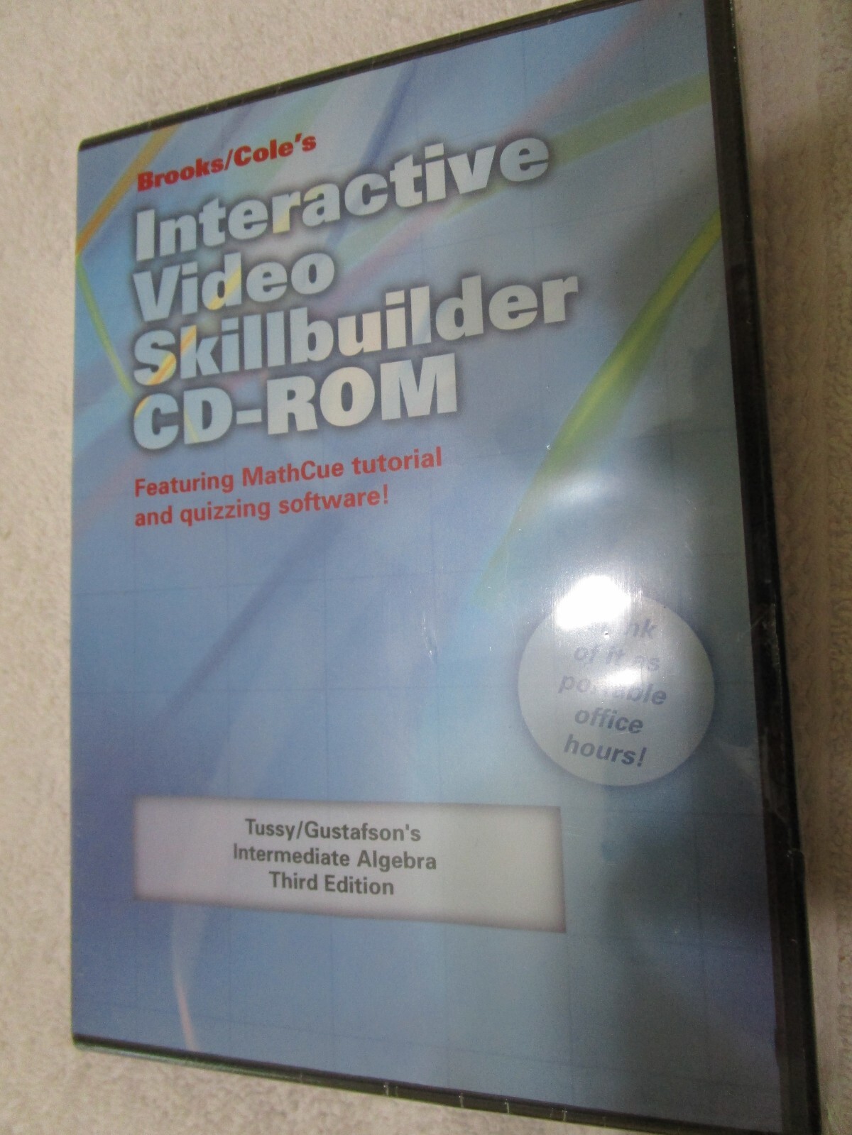 Tussy/ Gustafson's Intermediate Algebra Third Edition CD-ROM--FREE SHIPPING