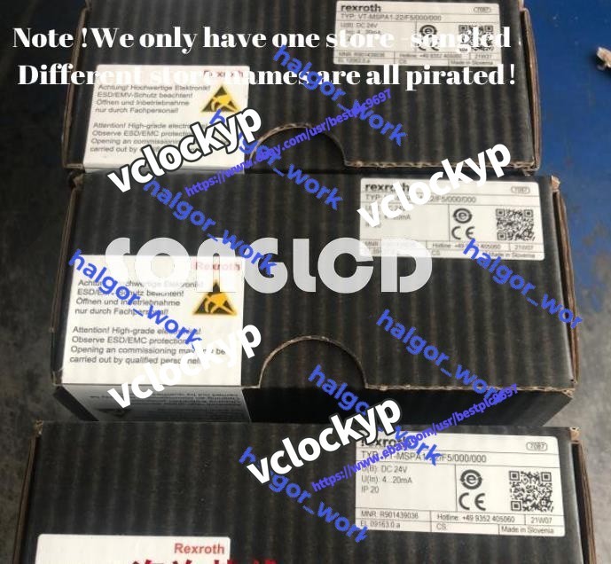 1PCS NEW VT-MSPA1-22/F5/000/000 R901439036 via DHL or FedEx