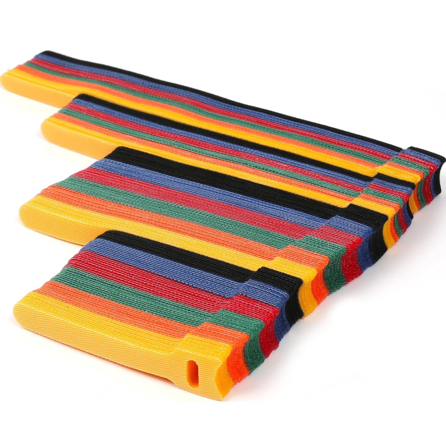 Cable Ties 180PCS, 4+6+8+10 inch Reusable Inch(Colorful), Multicolor