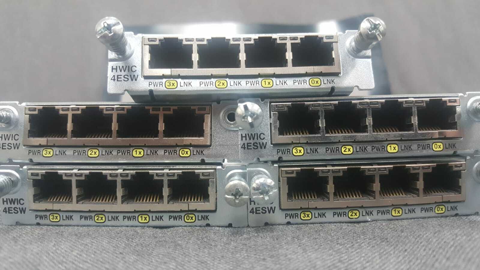 Genuine Cisco HWIC-4ESW 4 Port 10/100 Ethernet Switch Interface Card w/ HOLOGRAM