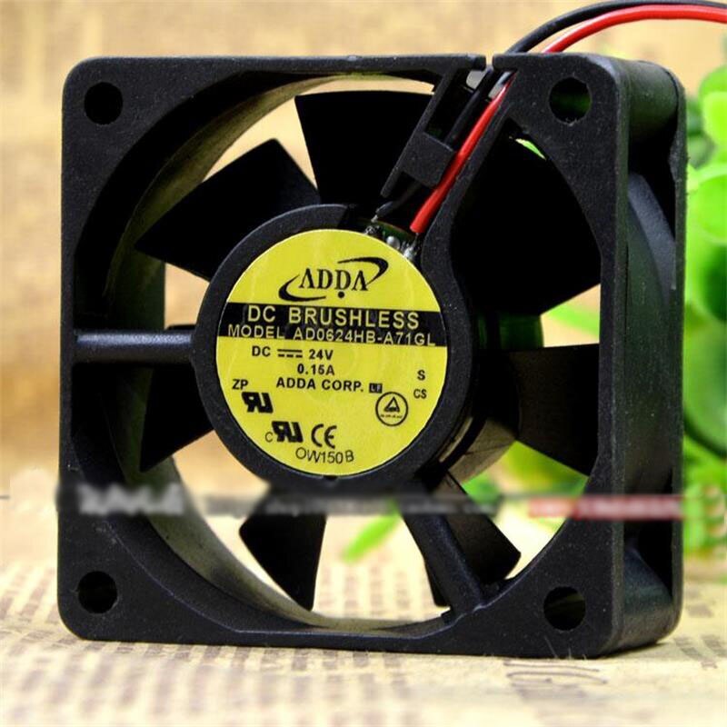 New For ADDA 6025 AD0624HB-A71GL 24V 0.15A 6CM Inverter KEB Cooling Fan