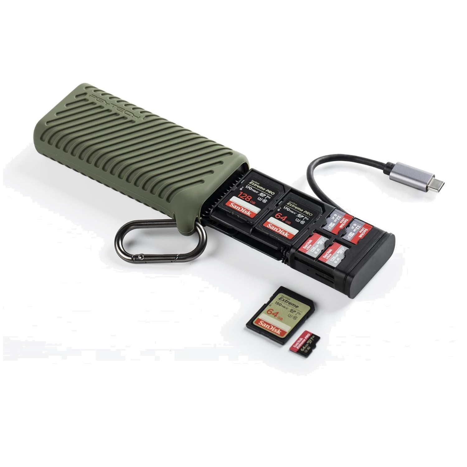 CreateMate USB 3.1 Micro SD Card Reader & Case