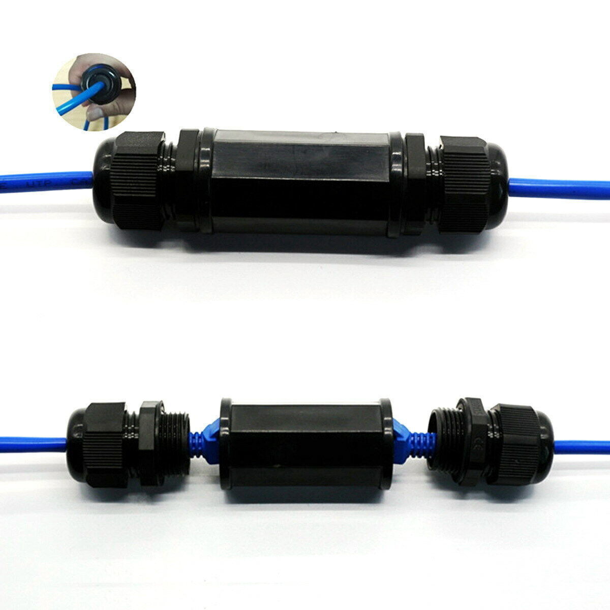 UTP CAT6 RJ45 Female to Female Lan Ethernet Network Adapter Coupler Waterproof
