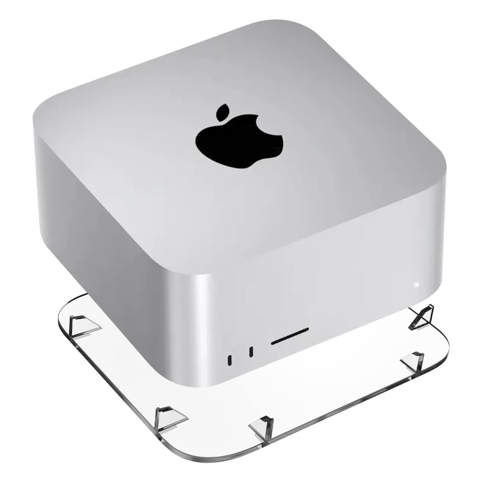 CaSZLUTION Clear Acrylic Base Stand for Mac Studio M1-M4, mini M1 M2