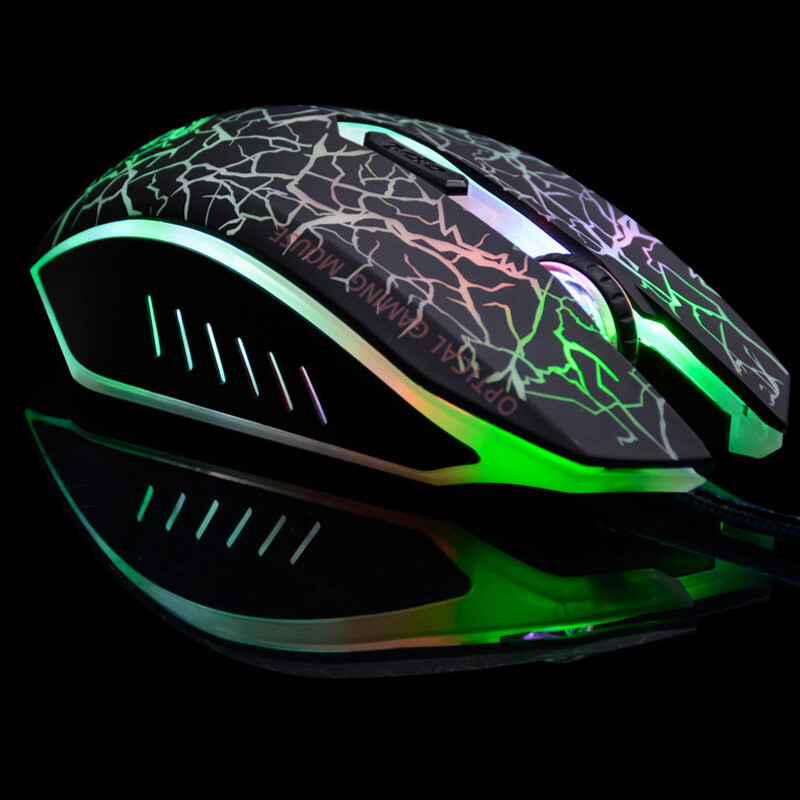 USB 6D Gaming Gamer Optical Mouse Scroll Wheel Mice For Desktop Laptop LX
