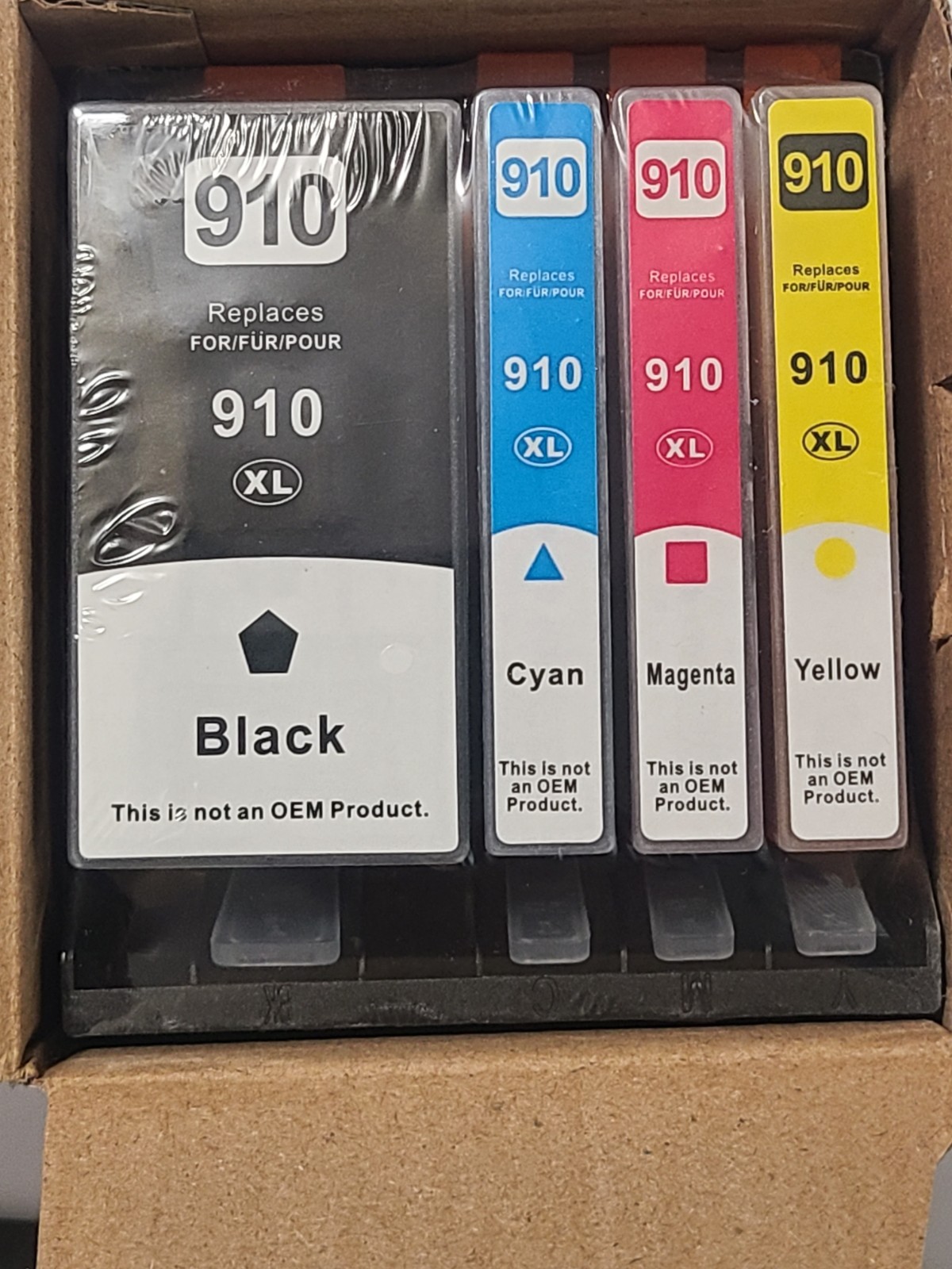 4pk 910XL Ink Cartridges for HP OfficeJet Pro 8010e 8020e 8022e 8025e 8028e