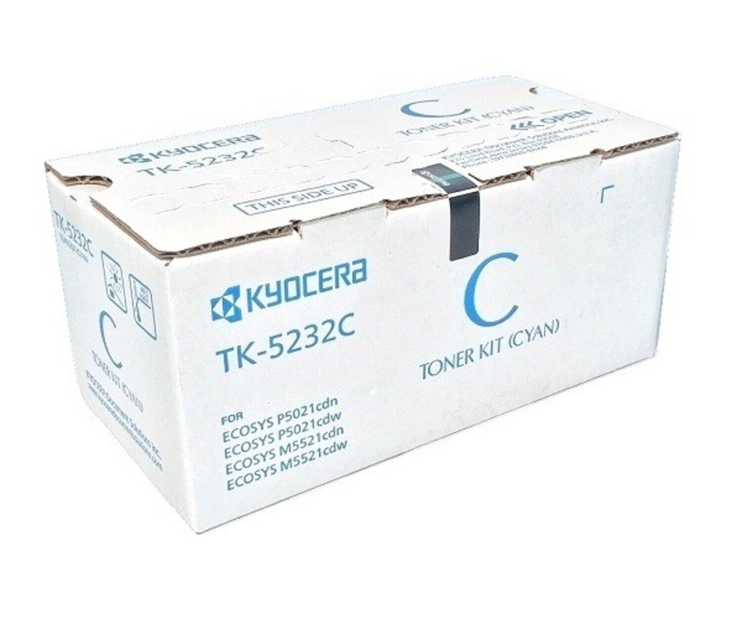 Genuine Kyocera 1T02R9CUS0 Model TK-5232C Cyan Toner Cartridge for Ecosys P5021c