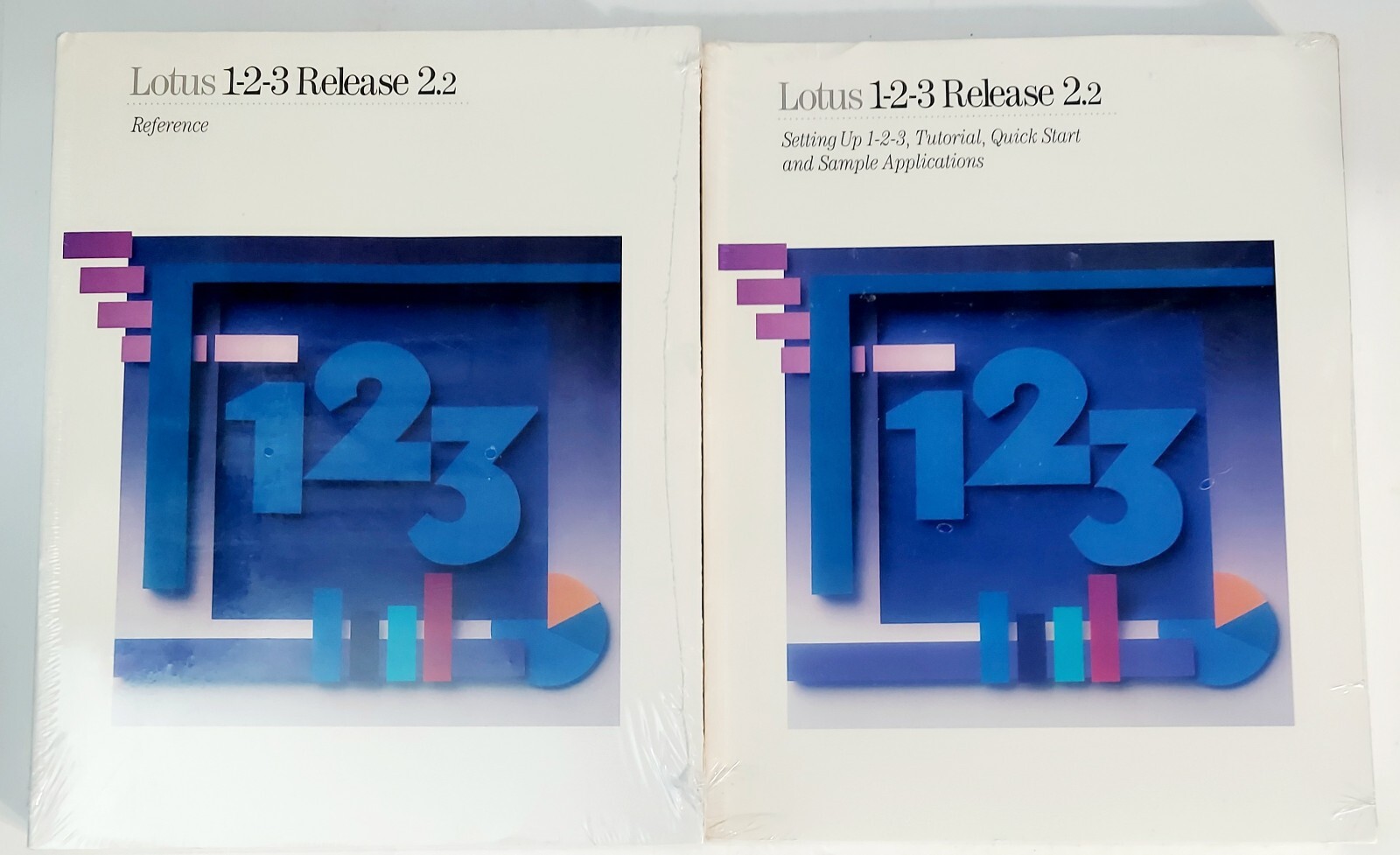 Lotus 1-2-3 Release 2.2 Application and reference manuals (1989) Brand New