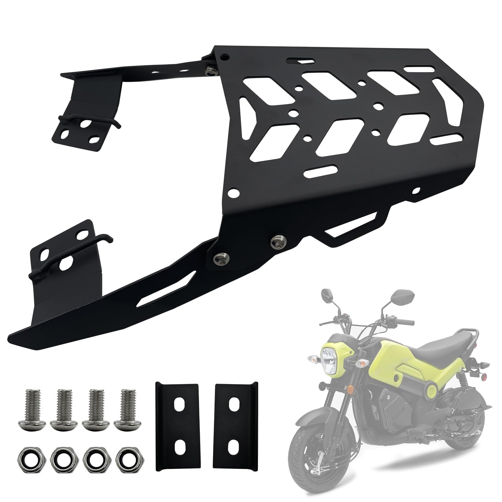 Motorcycle Rear Rack Luggage Rack Compatible with Honda Navi 2022 2023 2024 2...