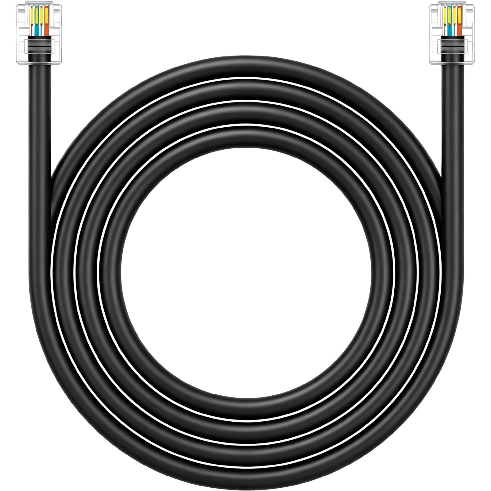 CAT5 RJ11 Data Cable DSL Cable 75ft Hight-Speed for DSL Modem Twisted Wire UT...