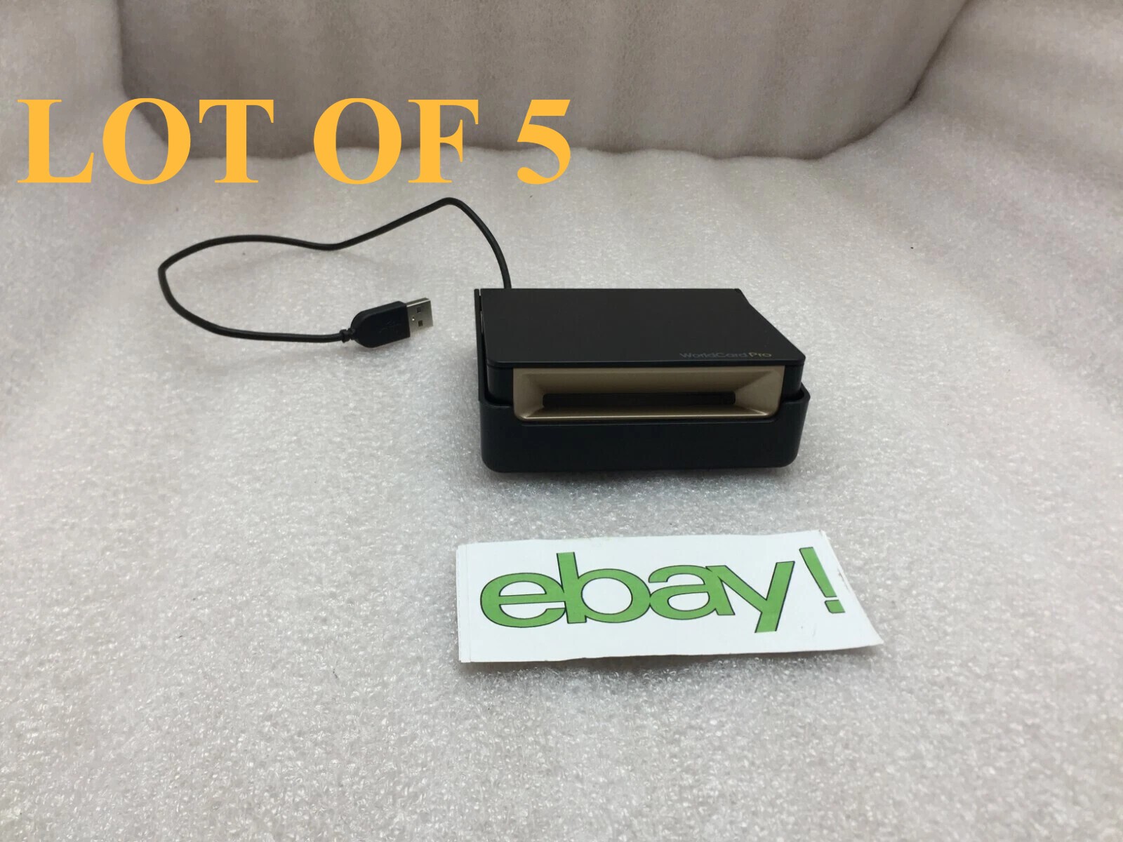 LOT OF 5 PenPower WorldCard Pro WCU02A Business Card Reader FREE S/H