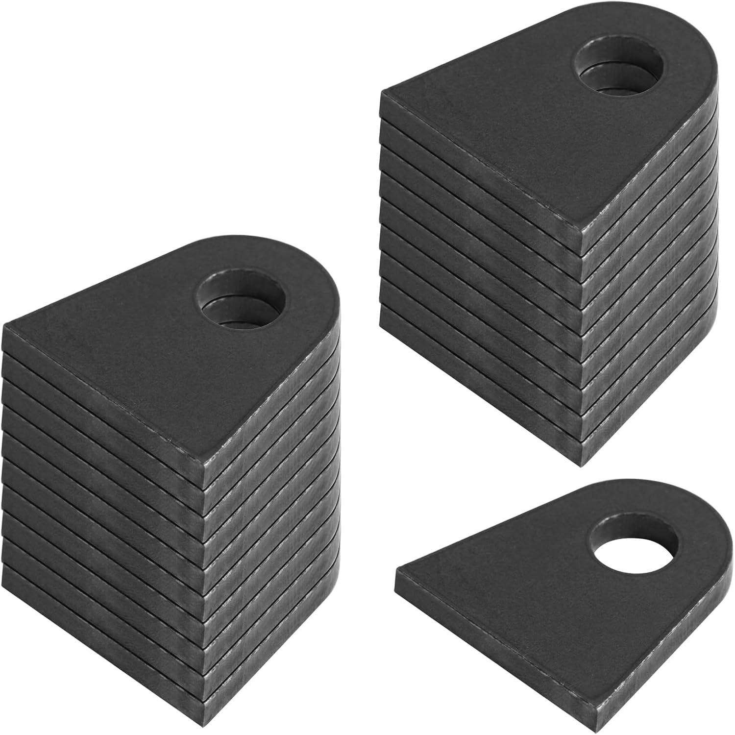 20 Pack Universal Weld-On Tabs, Chassis Mount Flat Tabs, 1-7/8" Height, 1/2" 
